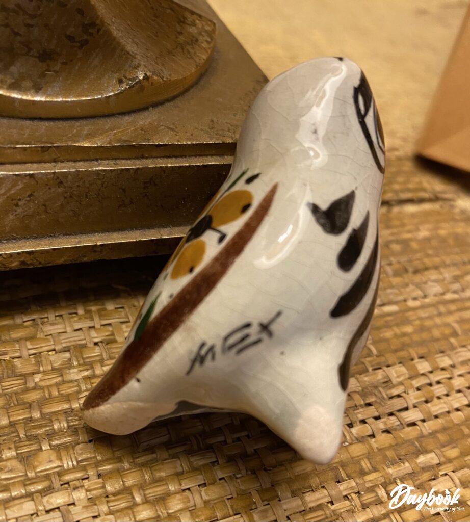 工芸品 Tonala pottery bird Vintage Mexican Tonala Pottery Bird Figurine Colorful Folk
