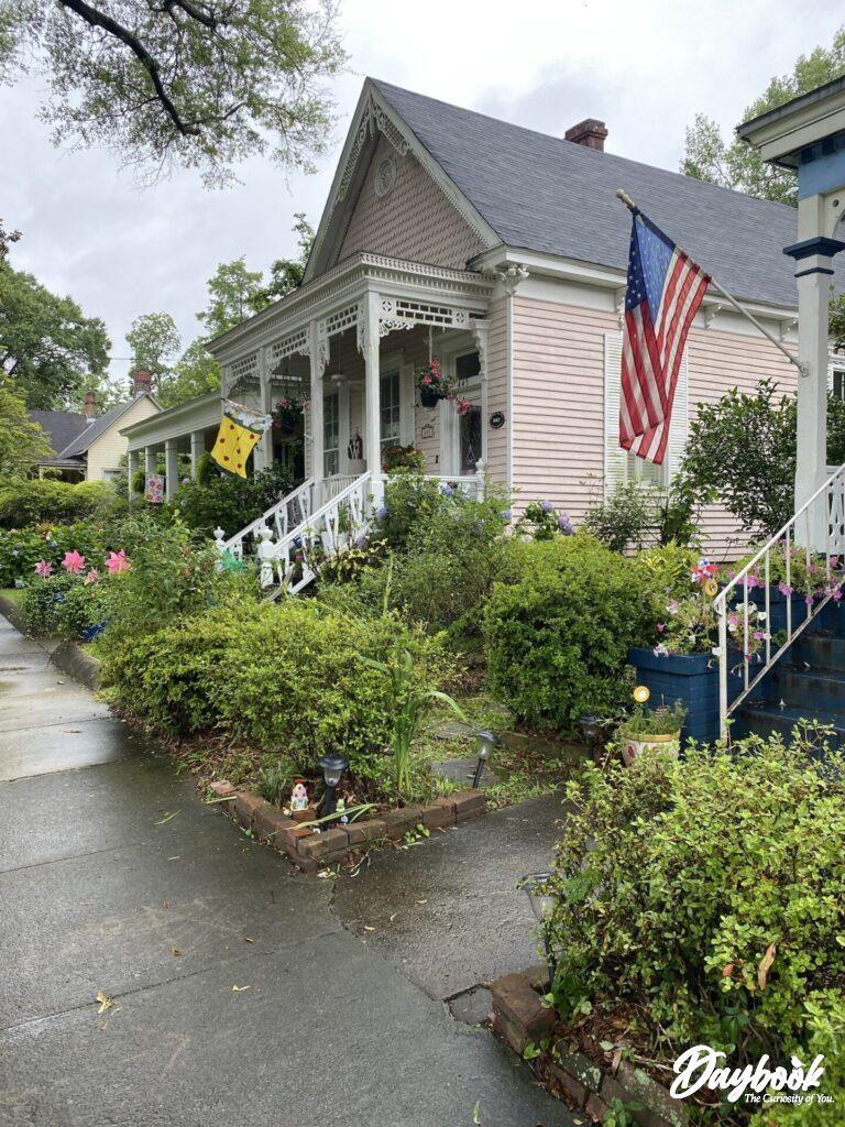 row of historic homes