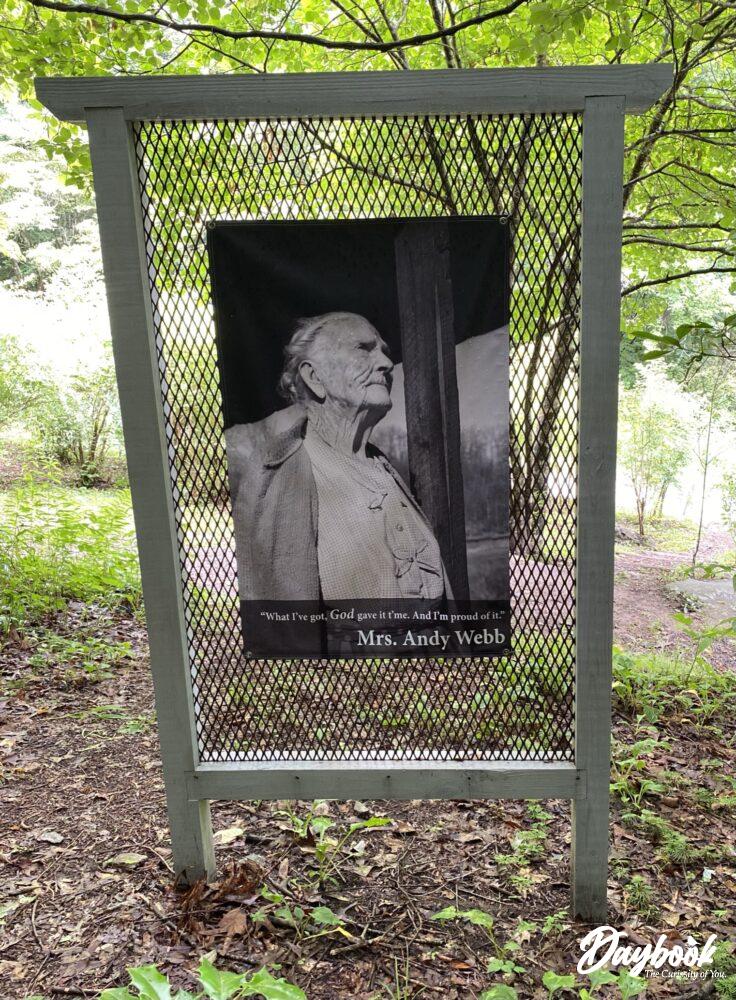 banner with Appalachian woman and quote