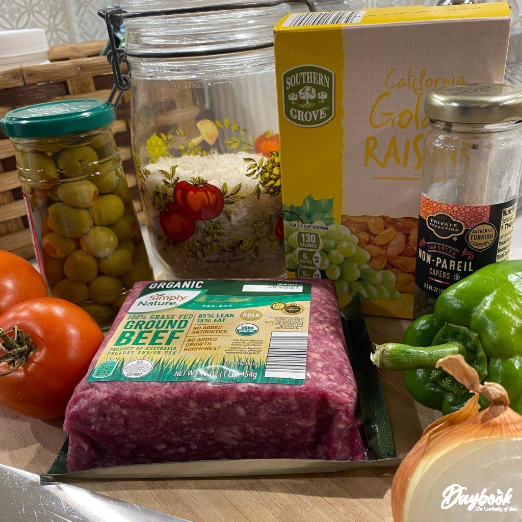 ingredients for cuban bowl