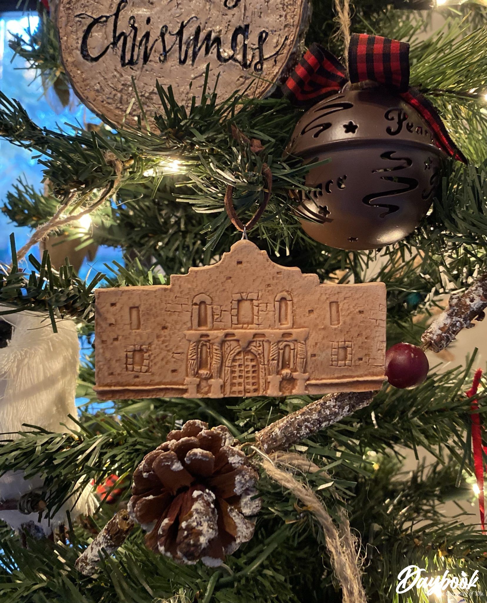 Clay Alamo Ornament